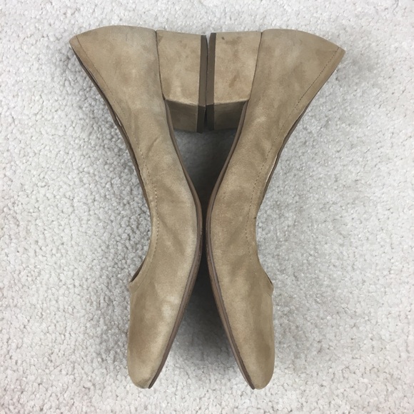 Franco Sarto Hartford Suede Kitten Heels Tan Size 9 - Picture 5 of 9
